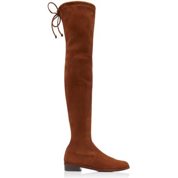 Stuart Weitzman Lowland Over-The-Knee (Thigh-High) brown Suede Boots size 9.5 - Picture 1 of 6
